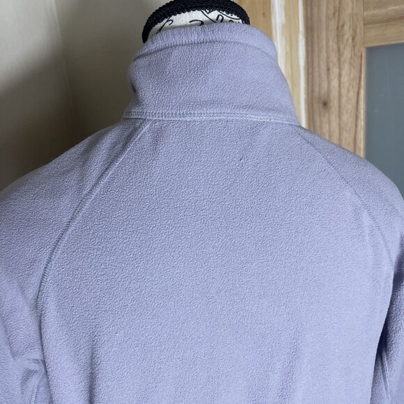 The North Face Sweater Womens Medium Purple Fleece Quarter Zip Pullover Hiking - Picture 8 of 10